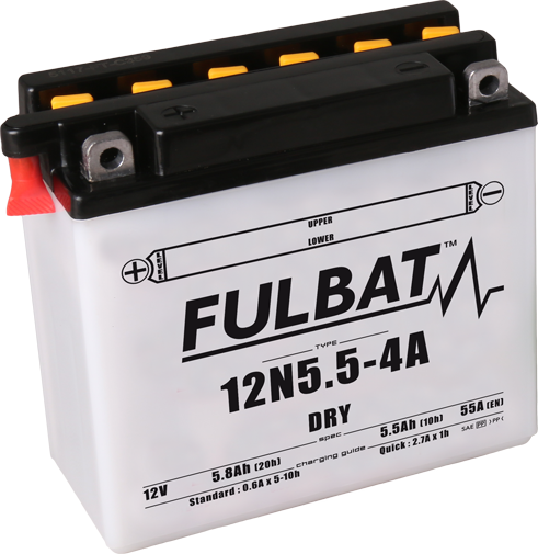Konvenční motocyklová baterie FULBAT 12N5.5-4A