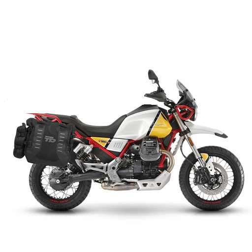 SHAD Kompletná sada sedlových brašní TERRA TR40 adventure, vrátane montážnej sady SHAD MOTO GUZZI V85TT