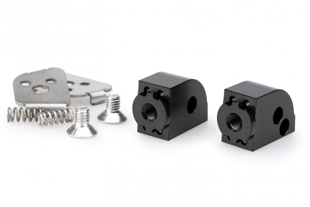 SUSPENSIE CADRU - Footpeg adapters PUIG Negru