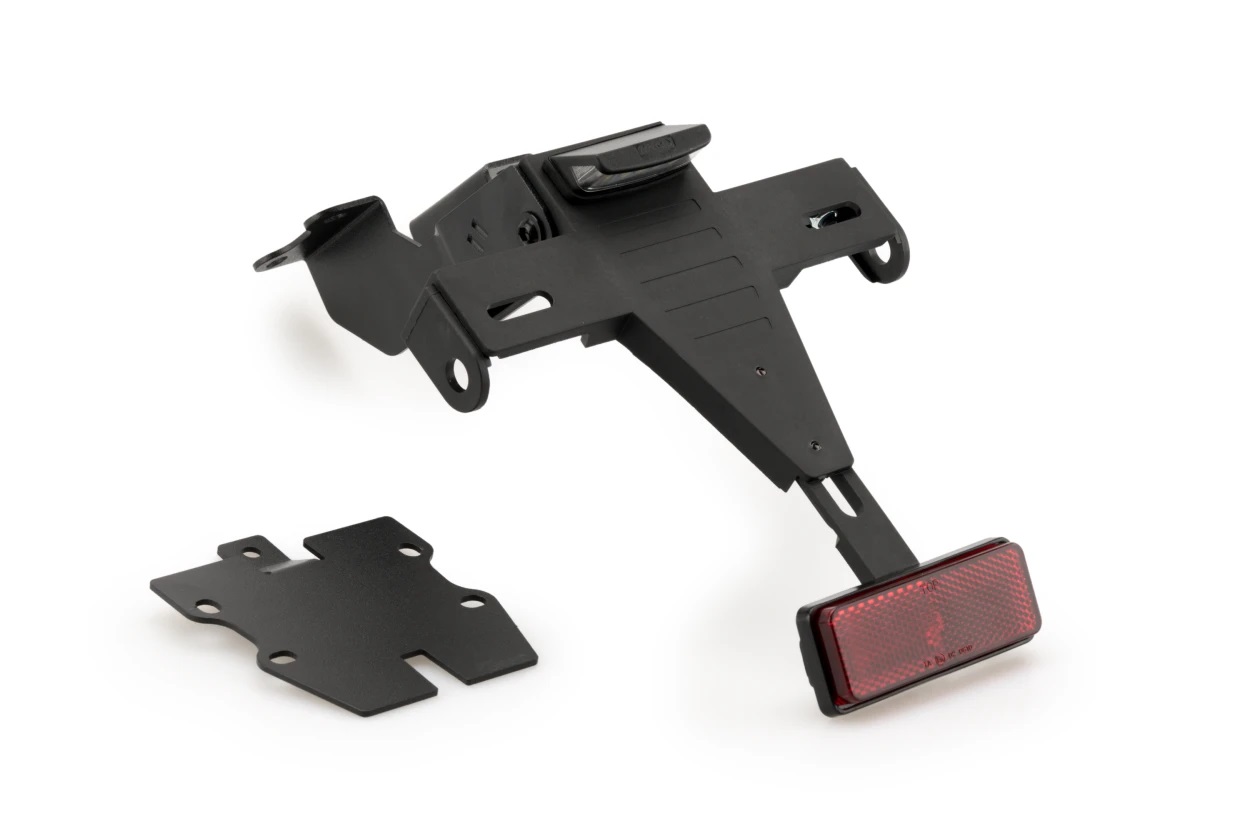 SUSPENSIE CADRU - Adjustable license support PUIG Negru