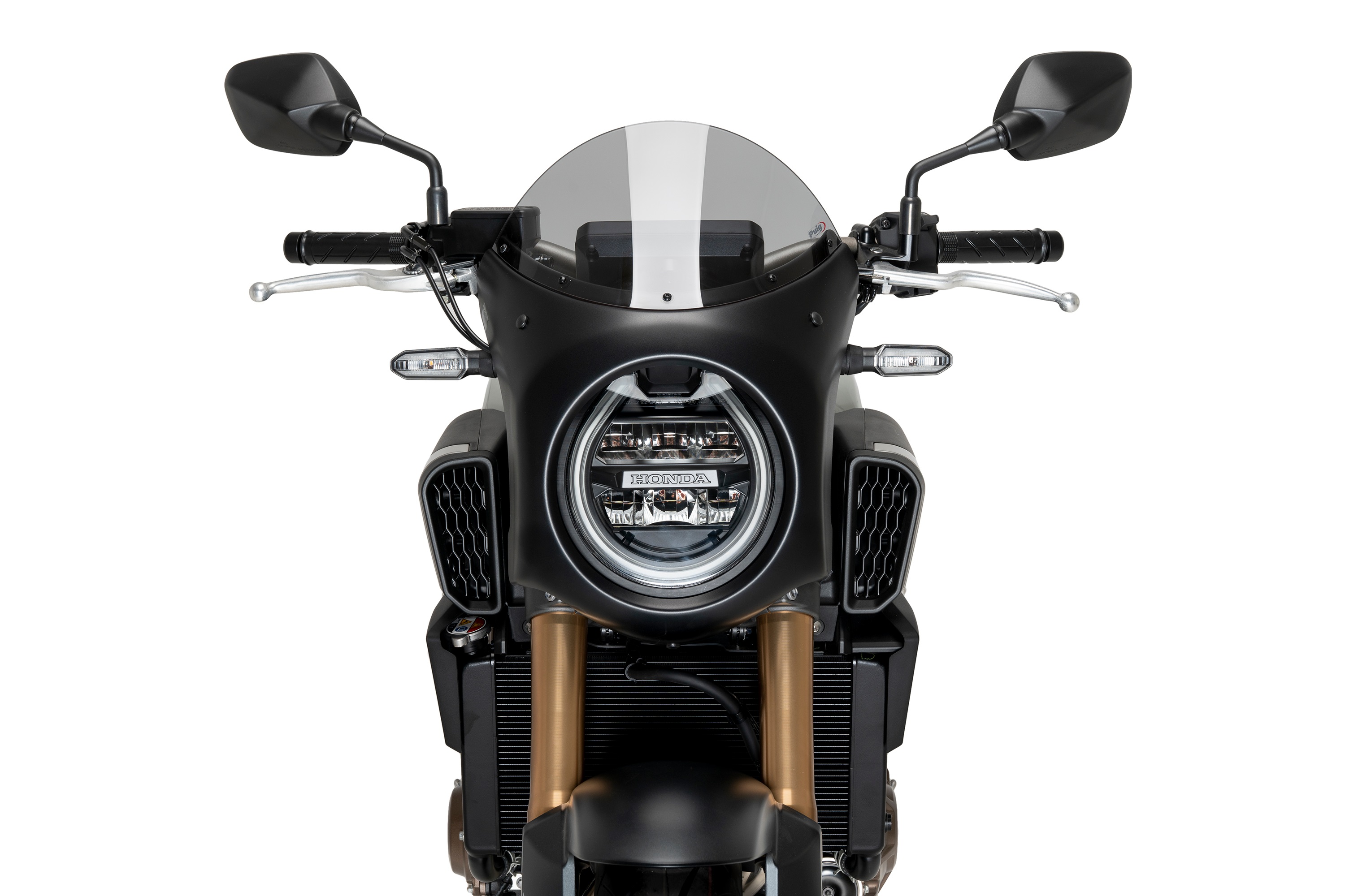 SUSPENSIE CADRU - Semifairing PUIG RETRO smoke black housing