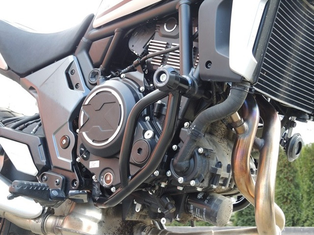 SUSPENSIE CADRU - Engine guards RDMOTO Negru (with protectors)