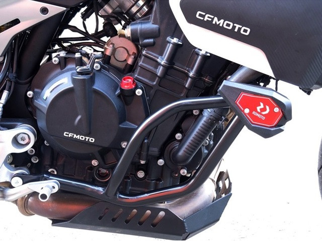 SUSPENSIE CADRU - Engine guards RDMOTO Negru (with protectors)