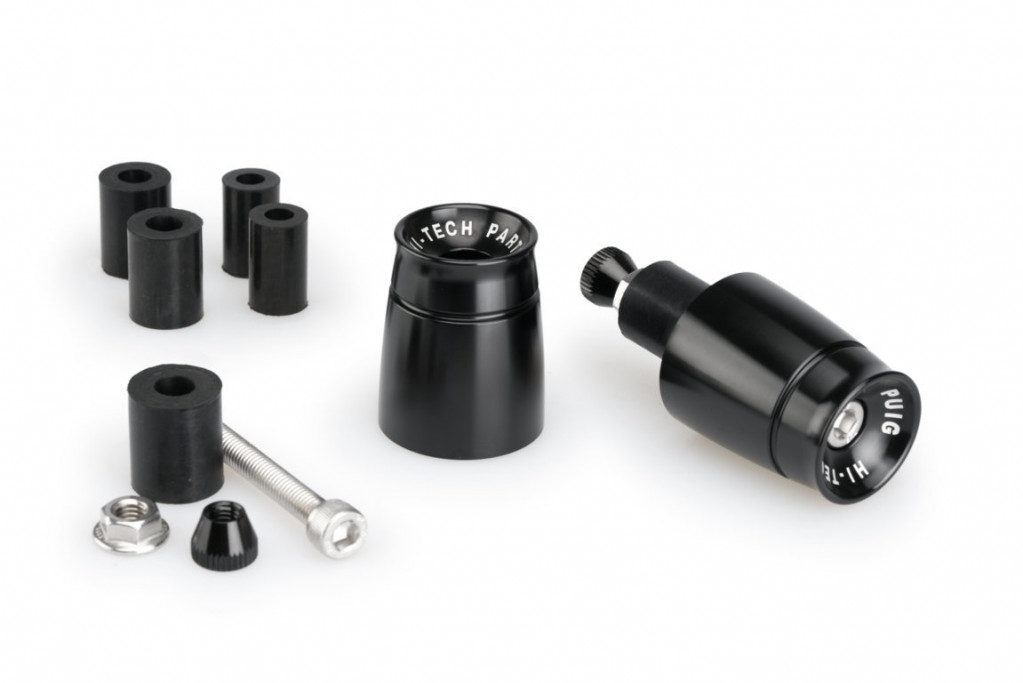 SUSPENSIE CADRU - Bar ends PUIG SPORT Negru UNIVERSAL M6 13-18mm.