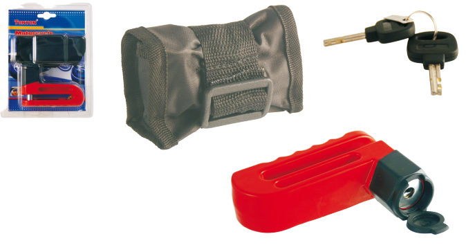 TRANSPORT & DEPOZITARE - Lacat de disc RMS MAXI DE-LUXE d10mm with bag