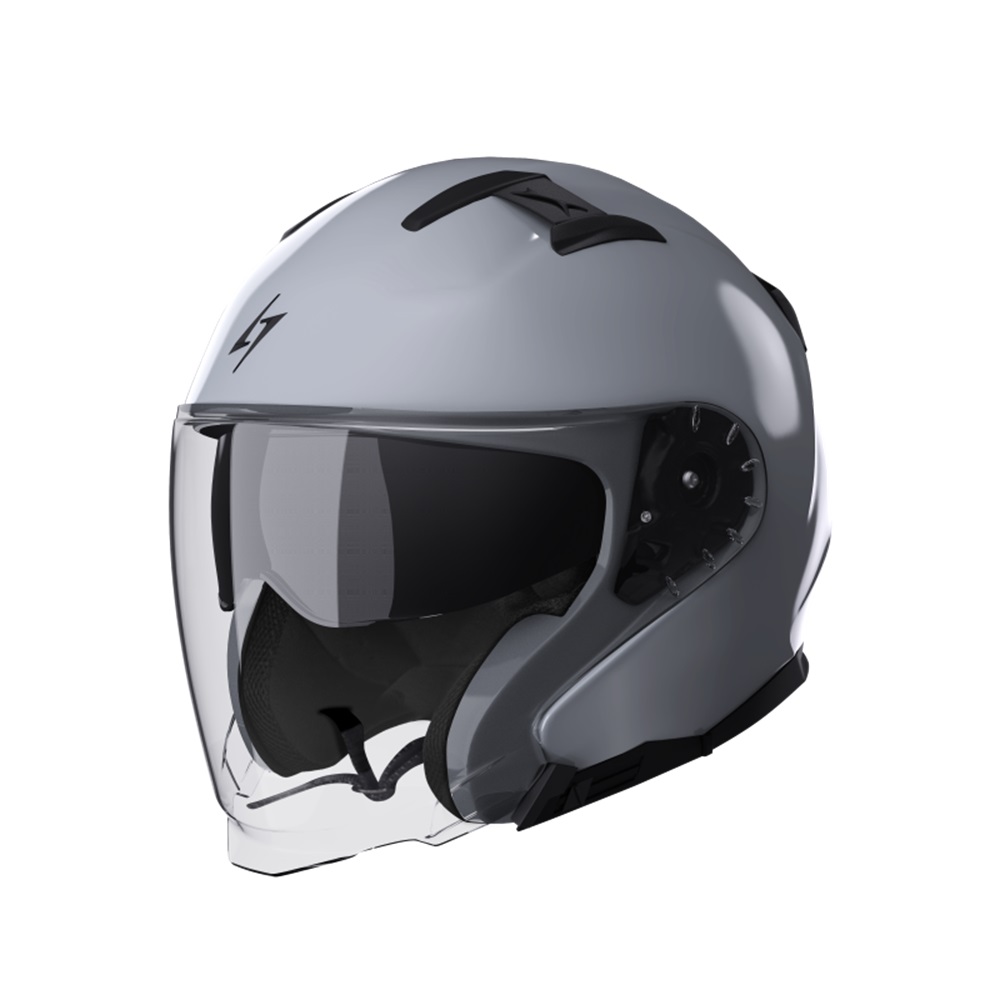 ECHIPAMENTE - Open face helmet STORMER RIVAL nardo grey glossy M