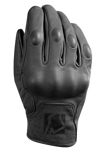 Krátke kožené rukavice YOKO STADI čierna XS (6)