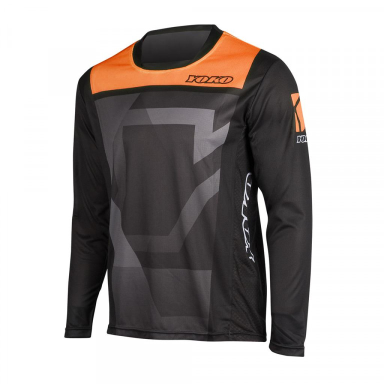 ECHIPAMENTE - MX jersey YOKO KISA black / orange S