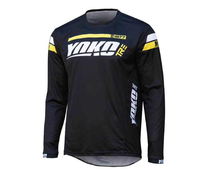 Motokrosový dres YOKO TRE černá/žlutá XL