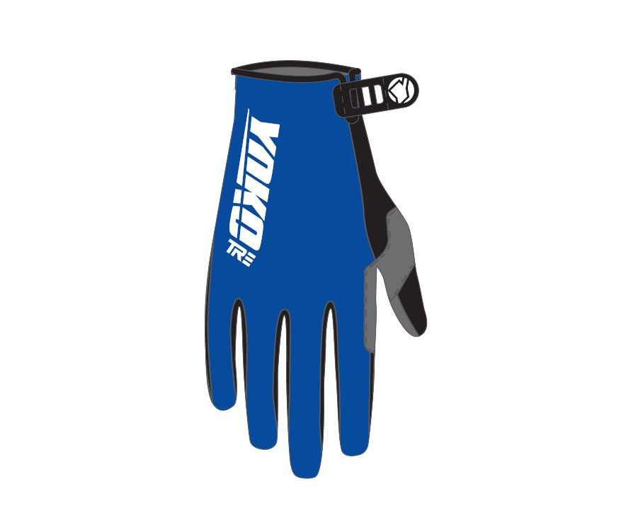 Motokrosové rukavice YOKO TRE modrá L (9)
