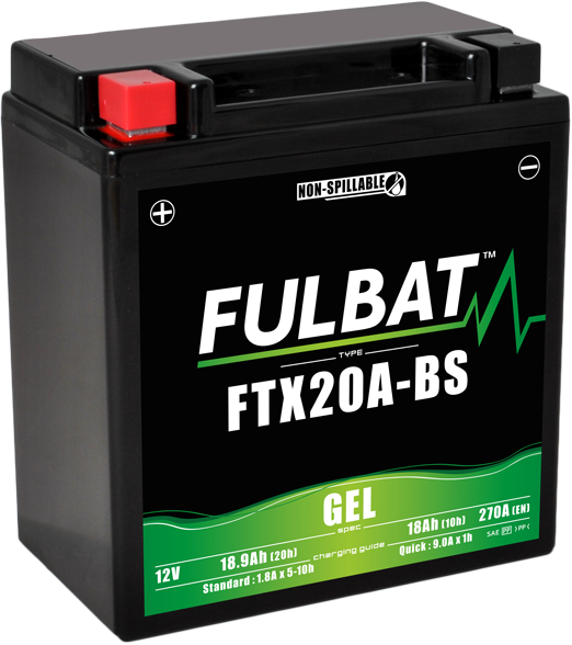 Gelová baterie FULBAT FTX20A-BS GEL