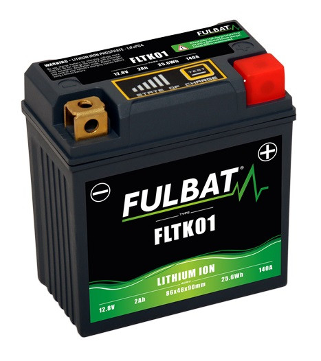 FULBAT Lítiová motocyklová batérie FLTK01 12V 2Ah 140A