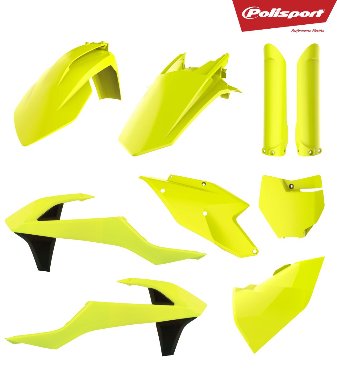 Sada plastů POLISPORT 90740 neonově žlutá