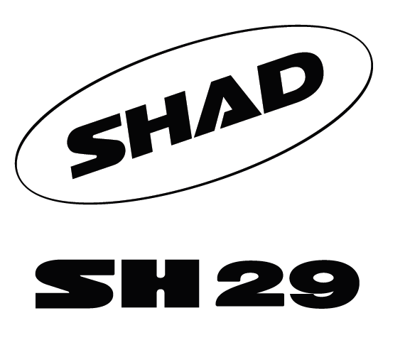 TRANSPORT & DEPOZITARE - Stickers SHAD Alb for SH29