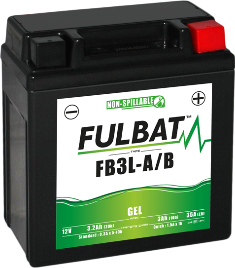 Gelová baterie FULBAT FB3L-A/B GEL (YB3L-A/B GEL)