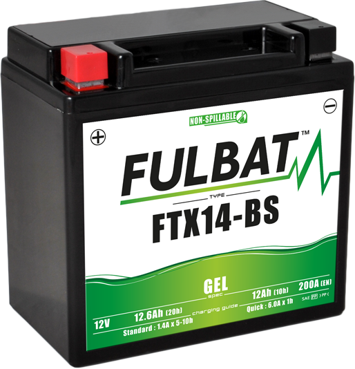 Gelová baterie FULBAT FTX14-BS GEL (YTX14-BS GEL)
