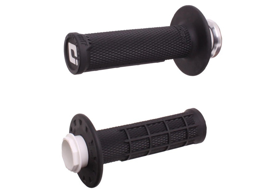 SUSPENSIE CADRU - Grips set Lock-on ODI MICRO-X V2 Black/Silver Half-Waffle