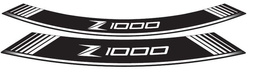 SUSPENSIE CADRU - Rim strip PUIG Z1000 Alb set of 8 rim strips