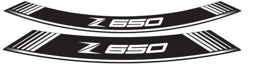 SUSPENSIE CADRU - Rim strip PUIG Z650 Alb set of 8 rim strips