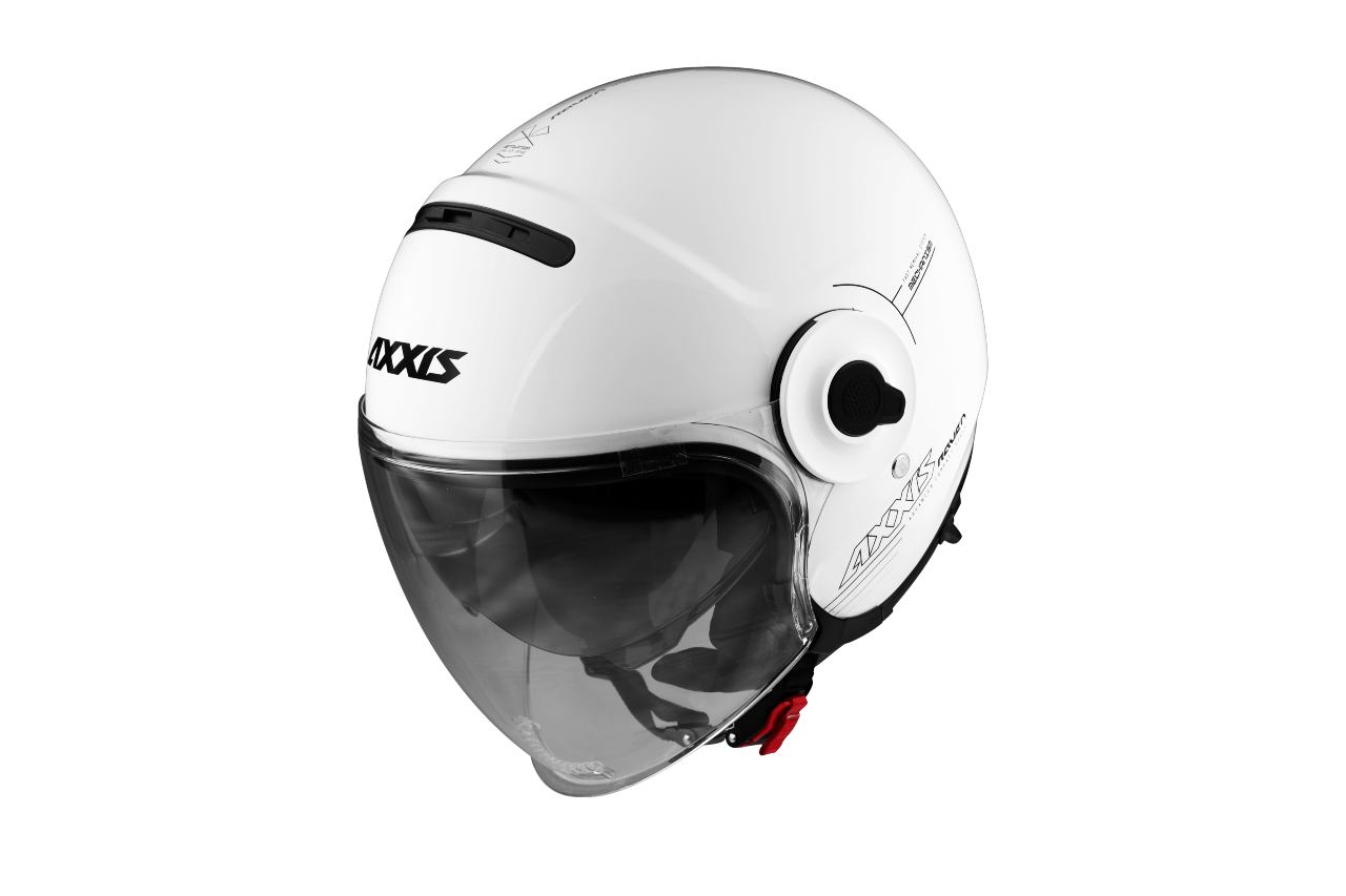 Otevřená helma AXXIS RAVEN SV ABS solid bílá lesklá S
