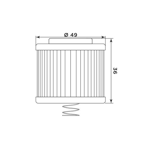 Olejový filter MIW Y4020 (alt. HF540)