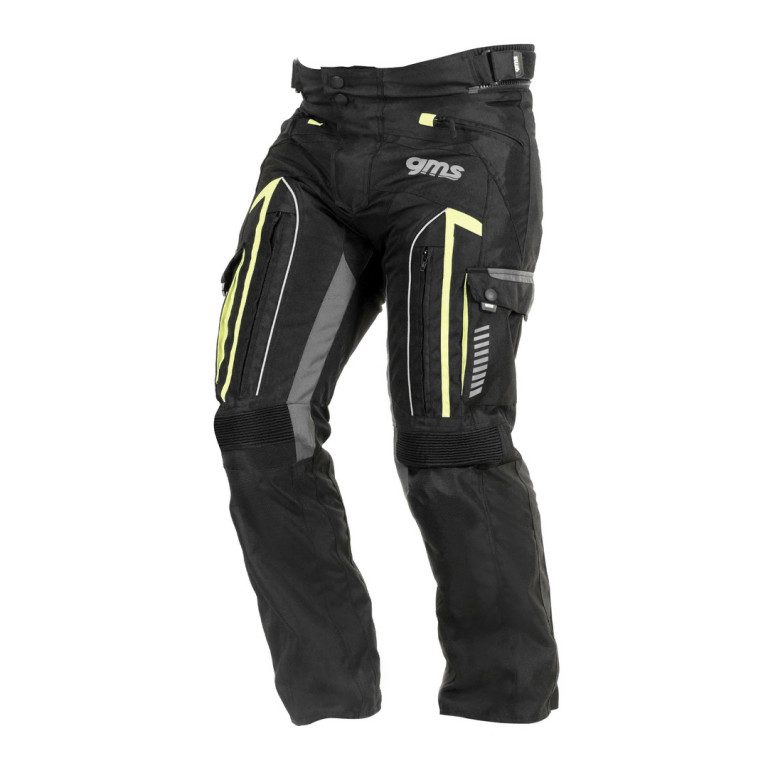 ECHIPAMENTE - Pantaloni Moto GMS EVEREST black-anthracit-yellow XS