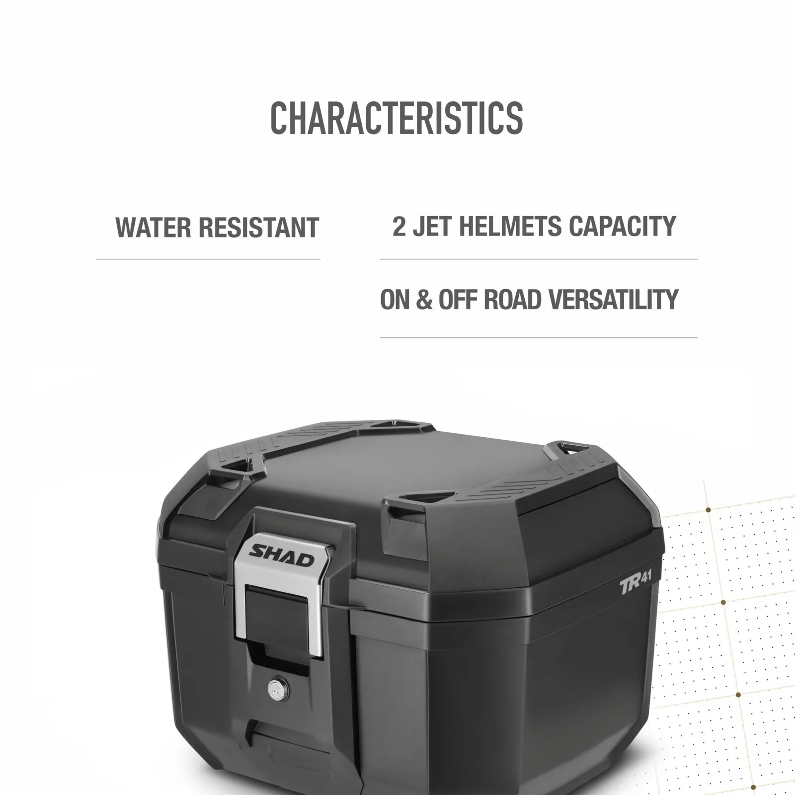 SHAD Vrchný kufor na motorku Terra TR41 D0TR41200 Hliník