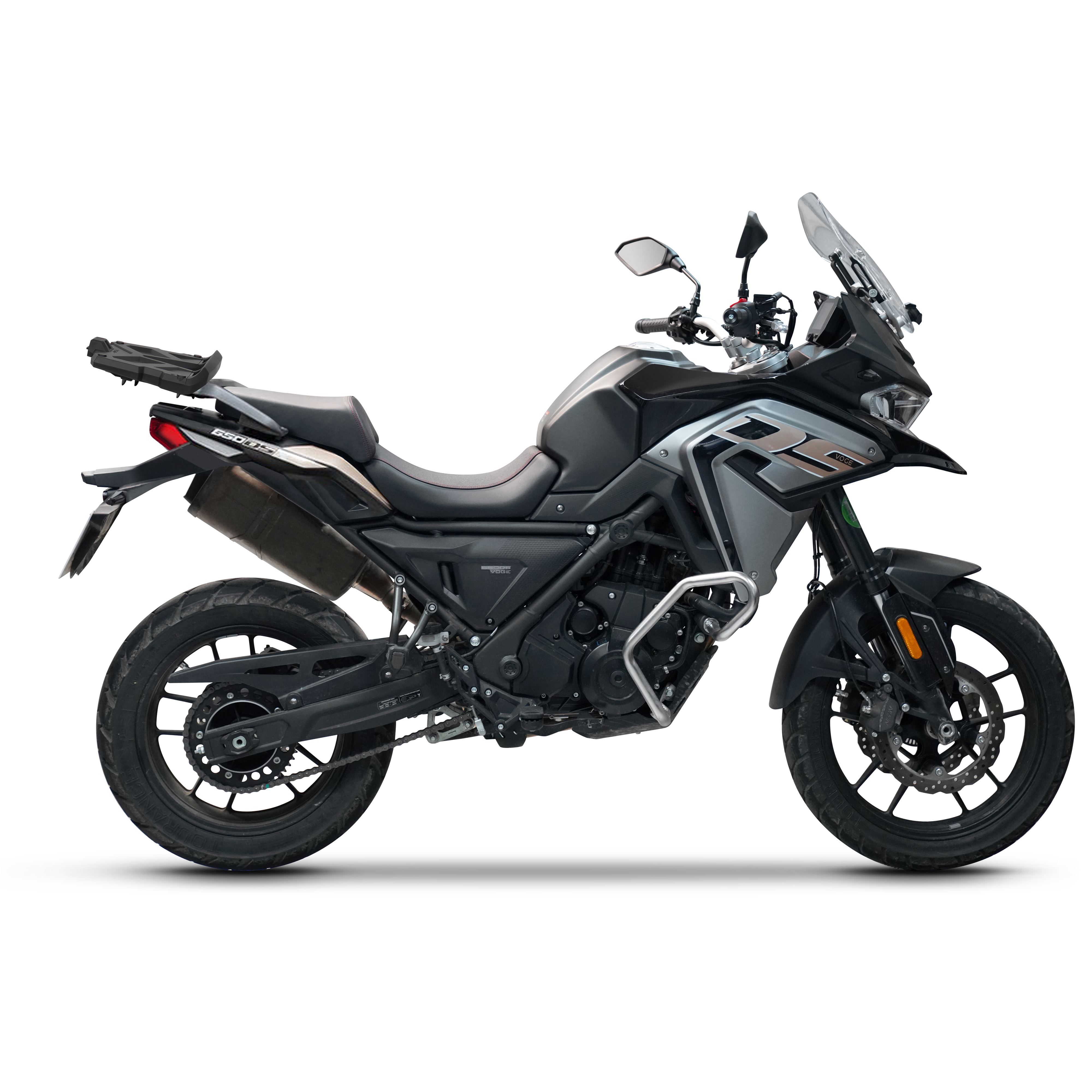 SHAD Kompletná sada sedlových brašní TERRA TR40 adventure a hliníkového kufra SHAD TERRA TR55 PURE BLACK, vrátane montážnej sady VOGE 650 DS/DSX