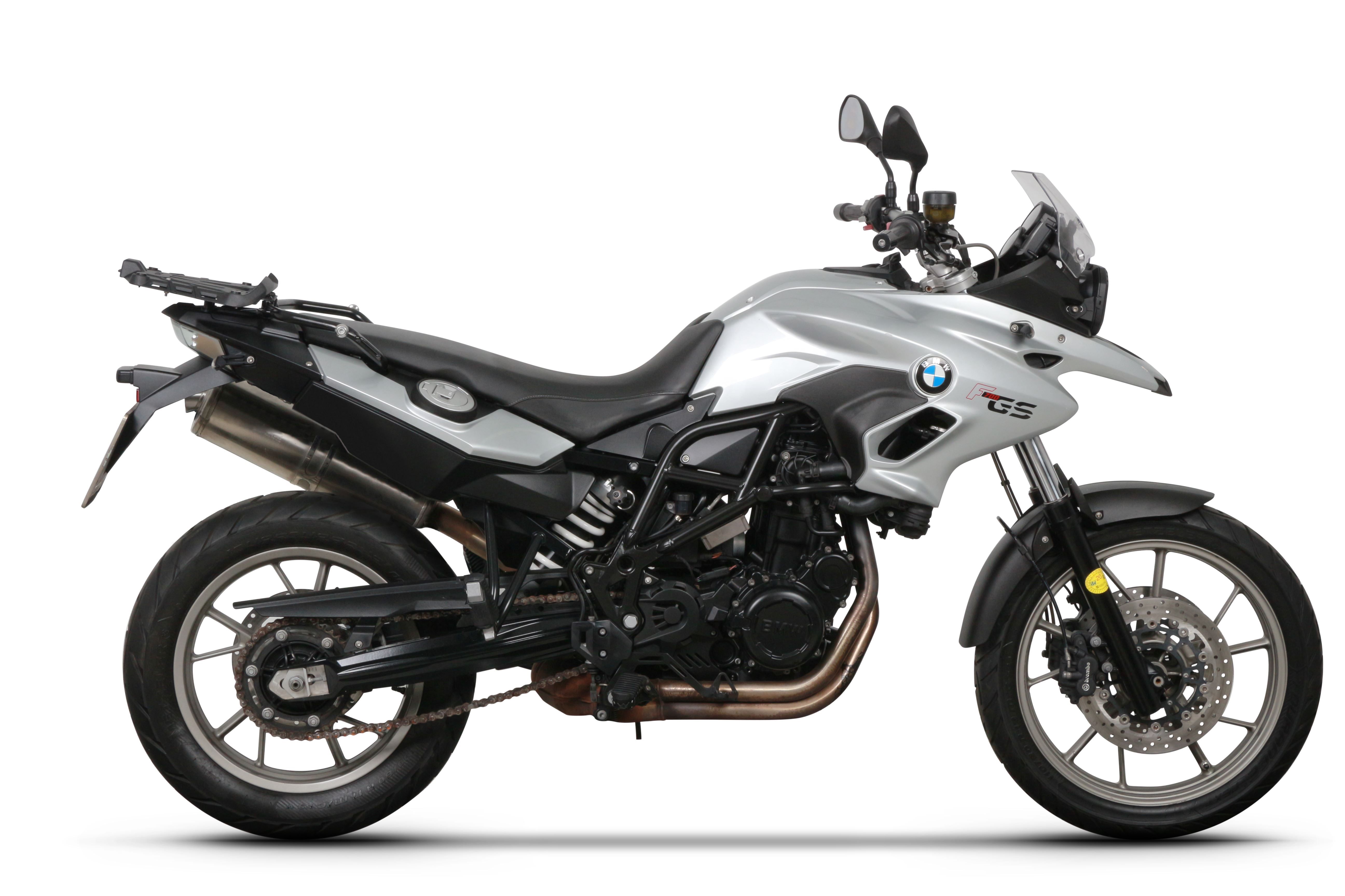 SHAD Kompletná sada sedlových brašní TERRA TR40 adventure a hliníkového kufra SHAD TERRA TR55 PURE BLACK, vrátane montážnej sady BMW F650GS/F700GS/F800GS