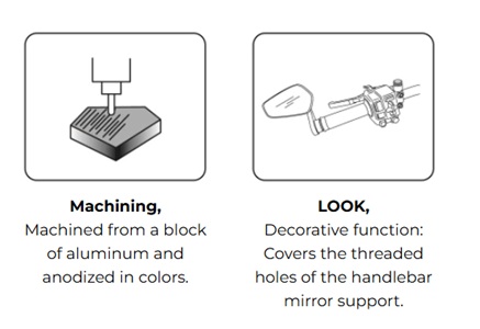 Mirror hole screw plug PUIG verde [1]