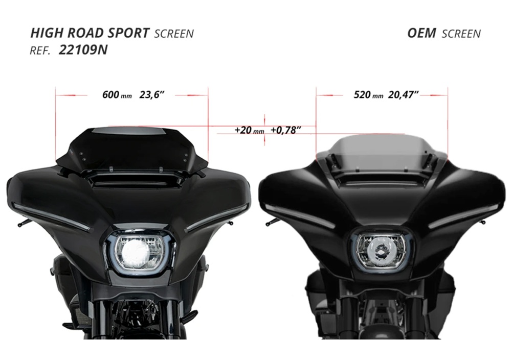 Windscreen PUIG HIGH-ROAD SPORT smoke [4]