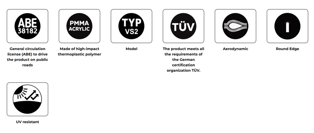 Windscreen PUIG TOURING smoke [1]