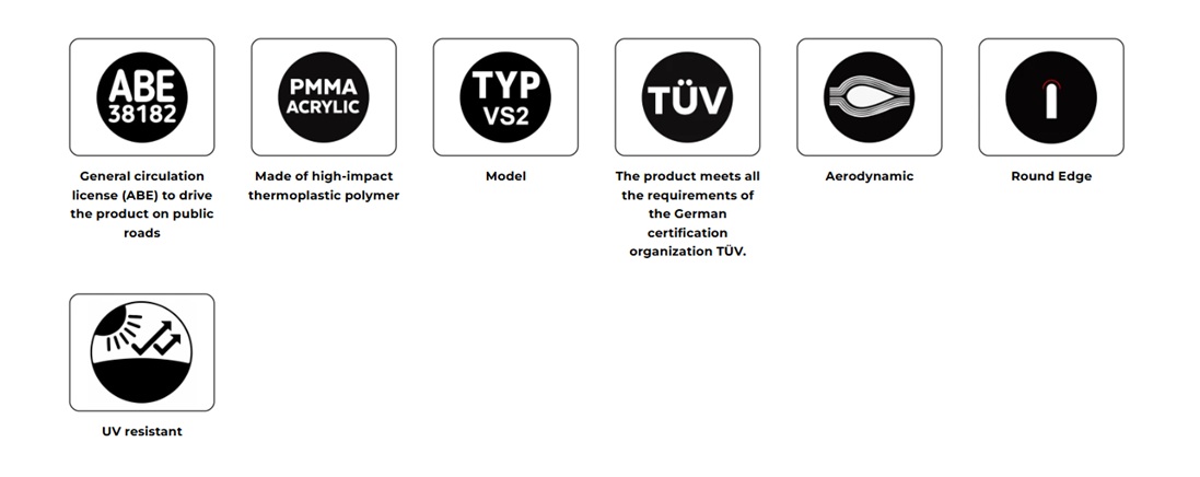 Windscreen PUIG TOURING transparent [1]