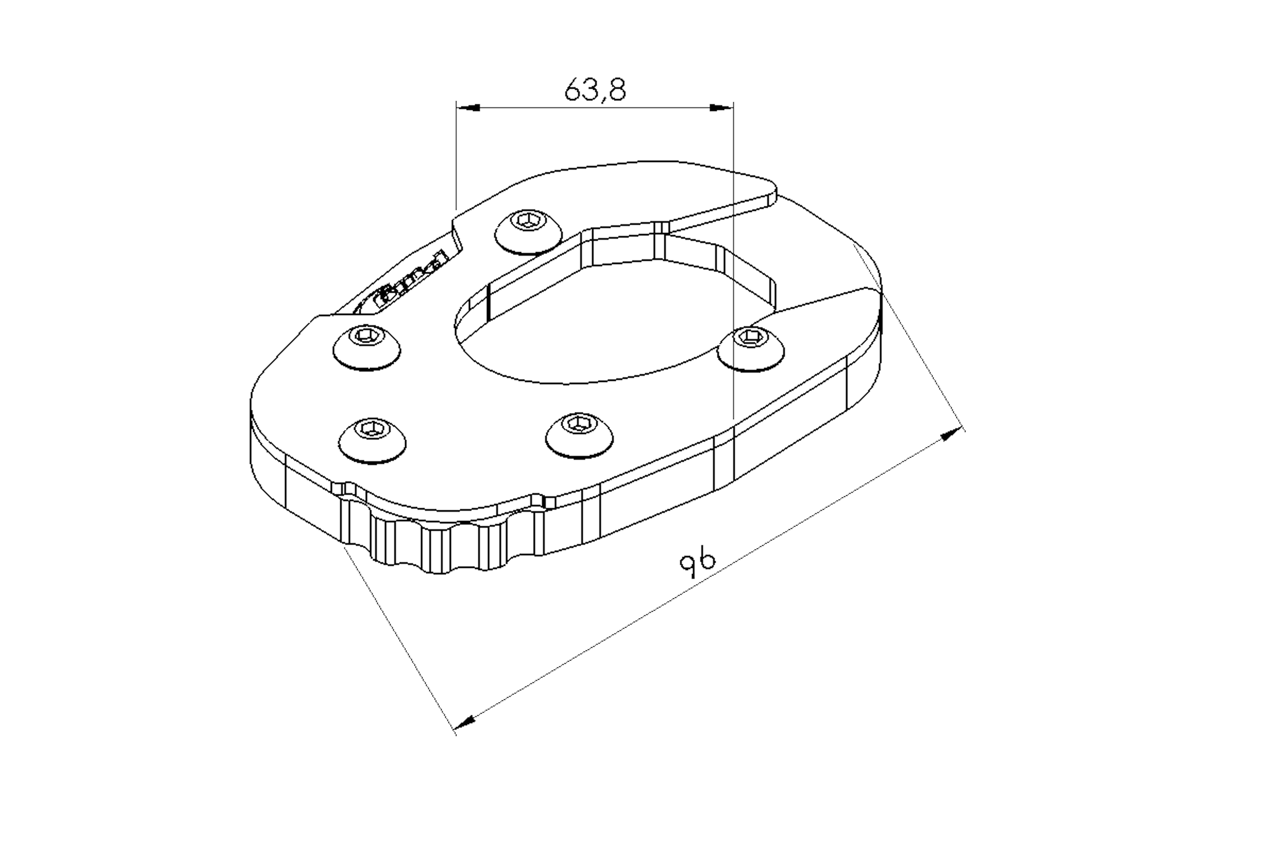 Kickstand extension PUIG Negru [1]