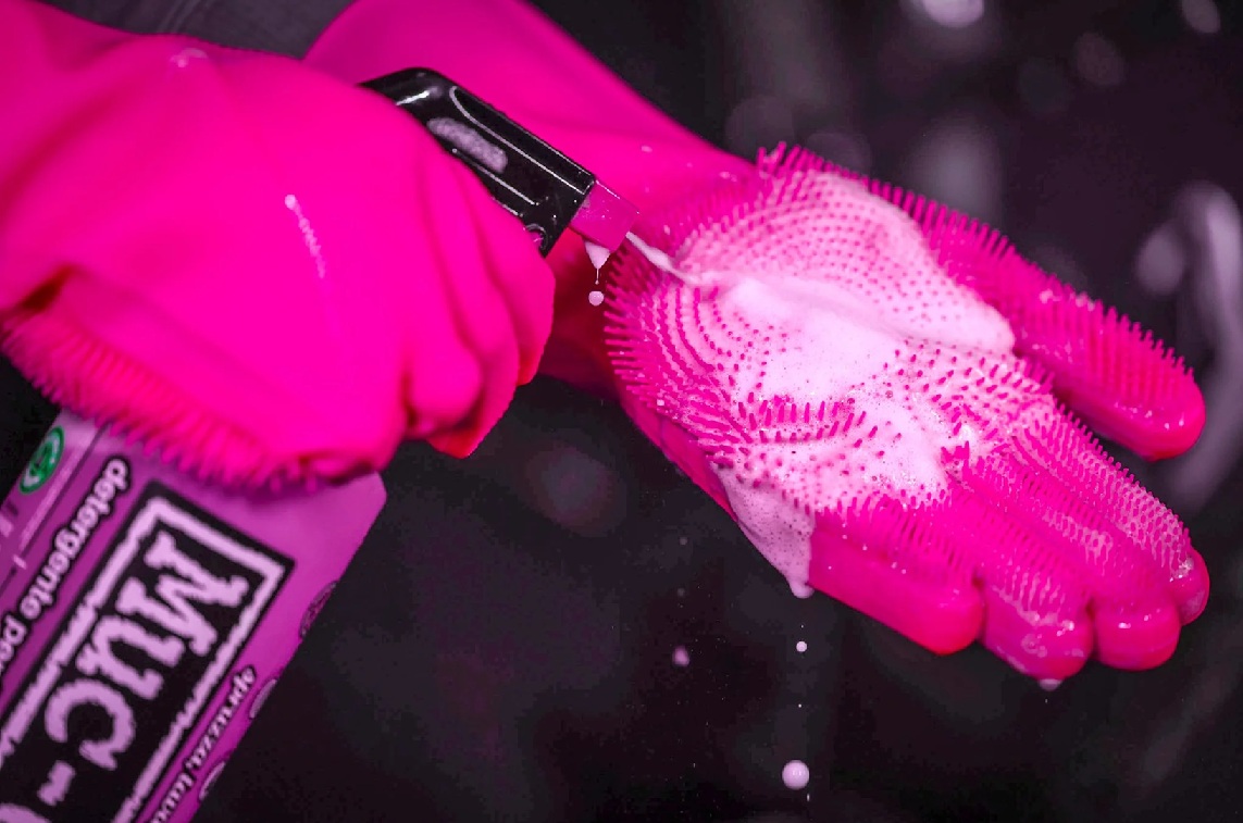 Gumové rukavice na čistenie MUC-OFF 20406 ružová L