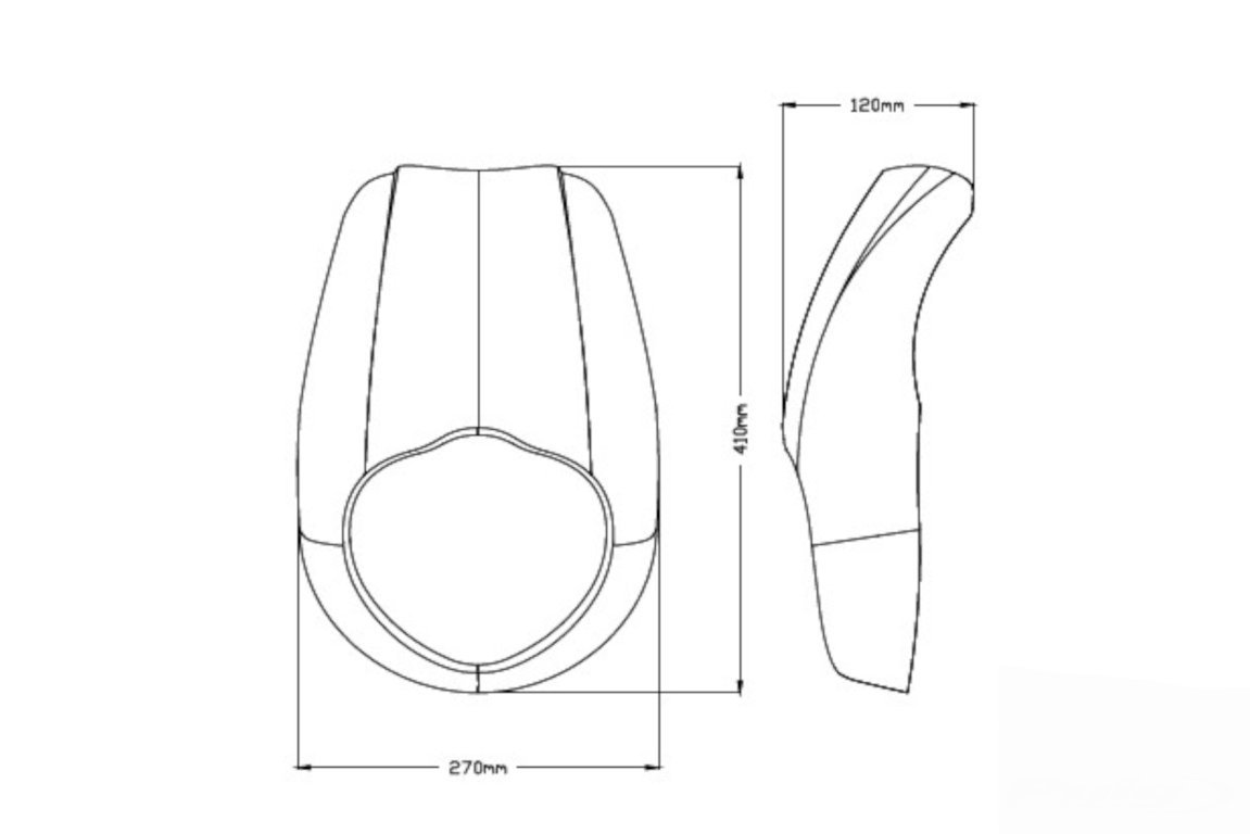 Semifairing PUIG ANARCHY matt black [2]