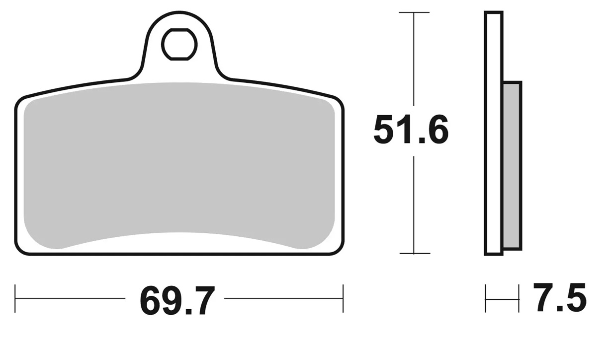 Brake Pad BREMBO 07079XS pre RIEJU RS-3 50 2013-2017