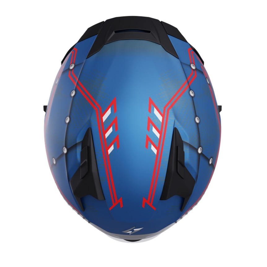 Casca integrala STORMER BLASTER MAVERIK blue, metal matt M [2]