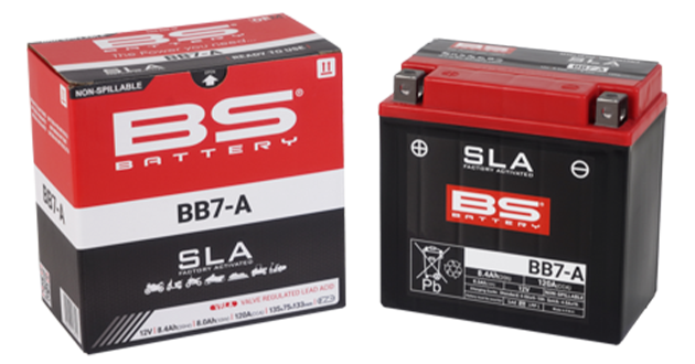 BS-BATTERY V továrni aktivovaný akumulátor BB7-A SLA 12V 8Ah
