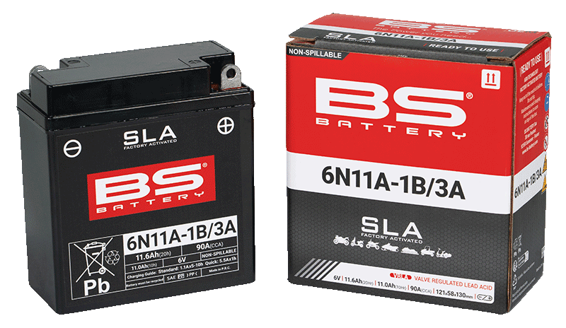 BS-BATTERY V továrni aktivovaný akumulátor 6N11A-1B/3A (FA) SLA