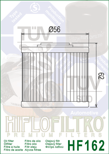 Olejový filter HIFLOFILTRO HF162