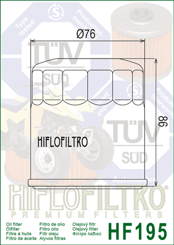 Olejový filter HIFLOFILTRO HF195