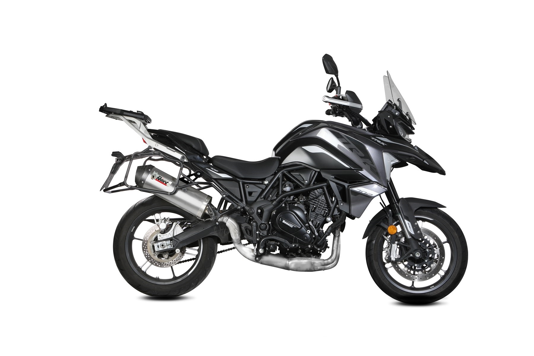 Evacuare MIVV OVAL Stainless steel with carbon cap [1]