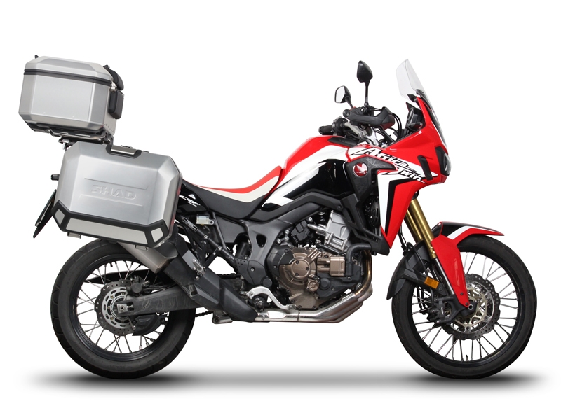 Set complet cutii aluminiu Shad Terra, 48L topcase 36L / 47L side cases,include placa si kit montare SHAD HONDA CRF 1000 Africa Twin [19]
