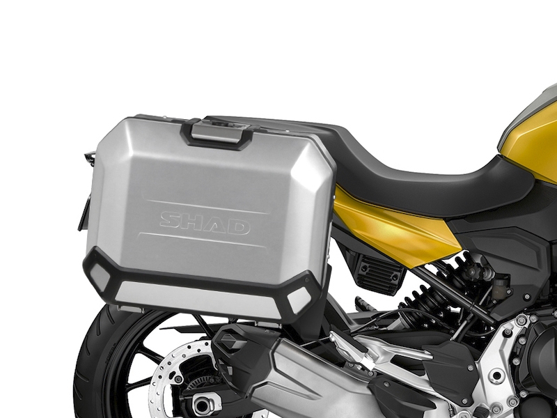 SHAD Kompletná sada bočných hliníkových kufrov TERRA,  47/47 litrový bočné kufre, vrátane montážnej sady SHAD BMW F 900 XR