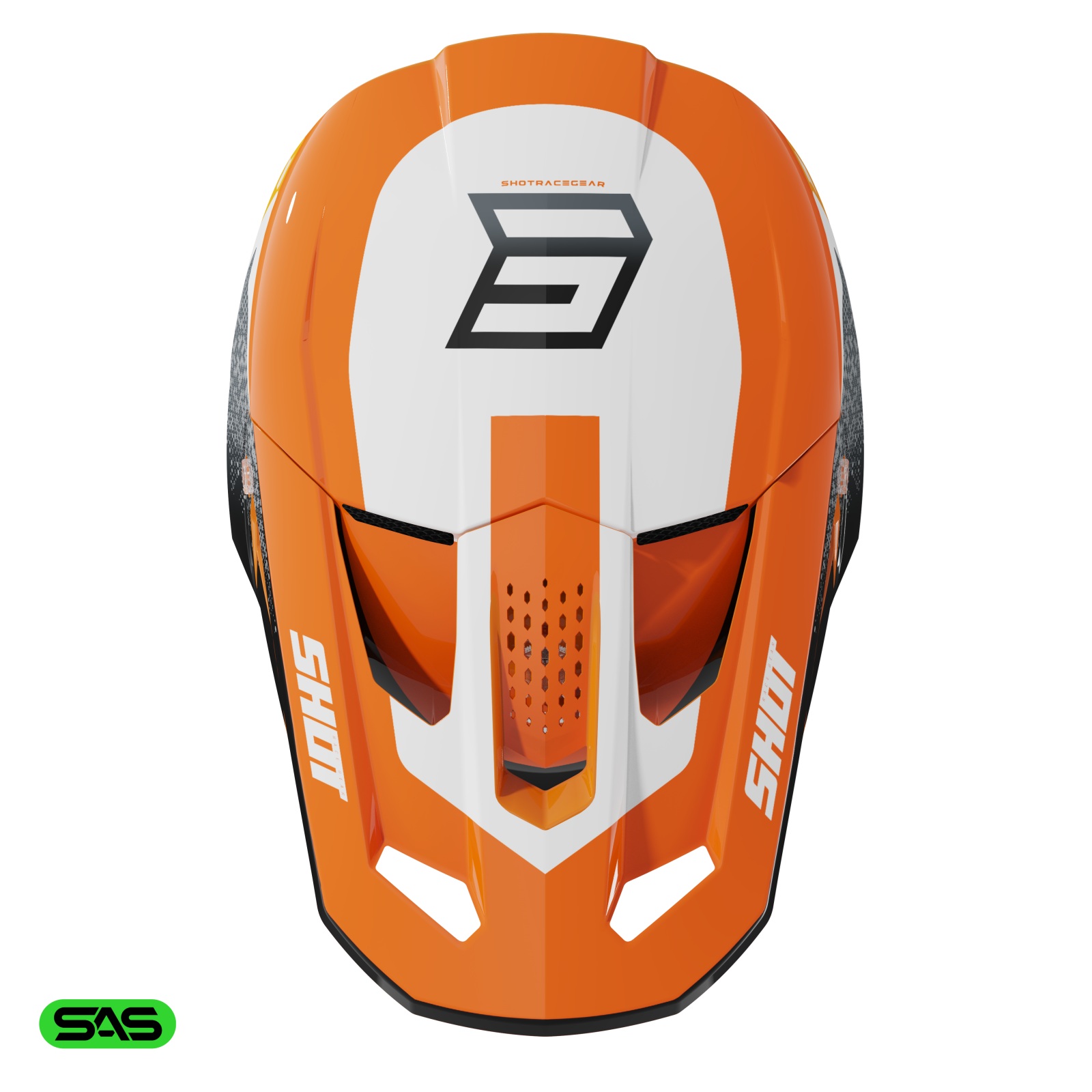 Casca SHOT SPEED HYBRID orange glossy M [1]