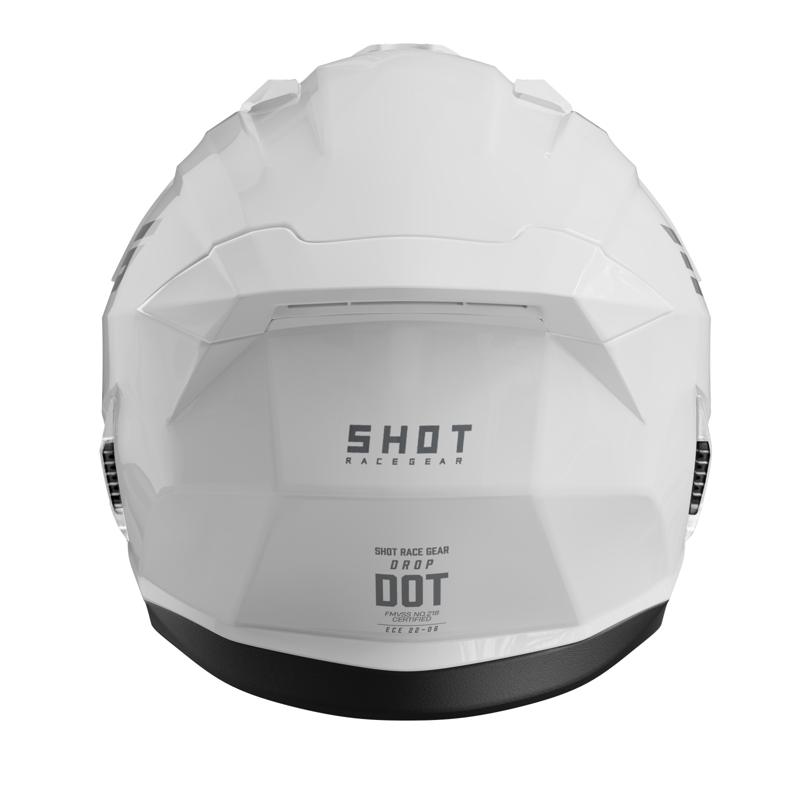 Casca SHOT DROP SOLID white glossy L [2]