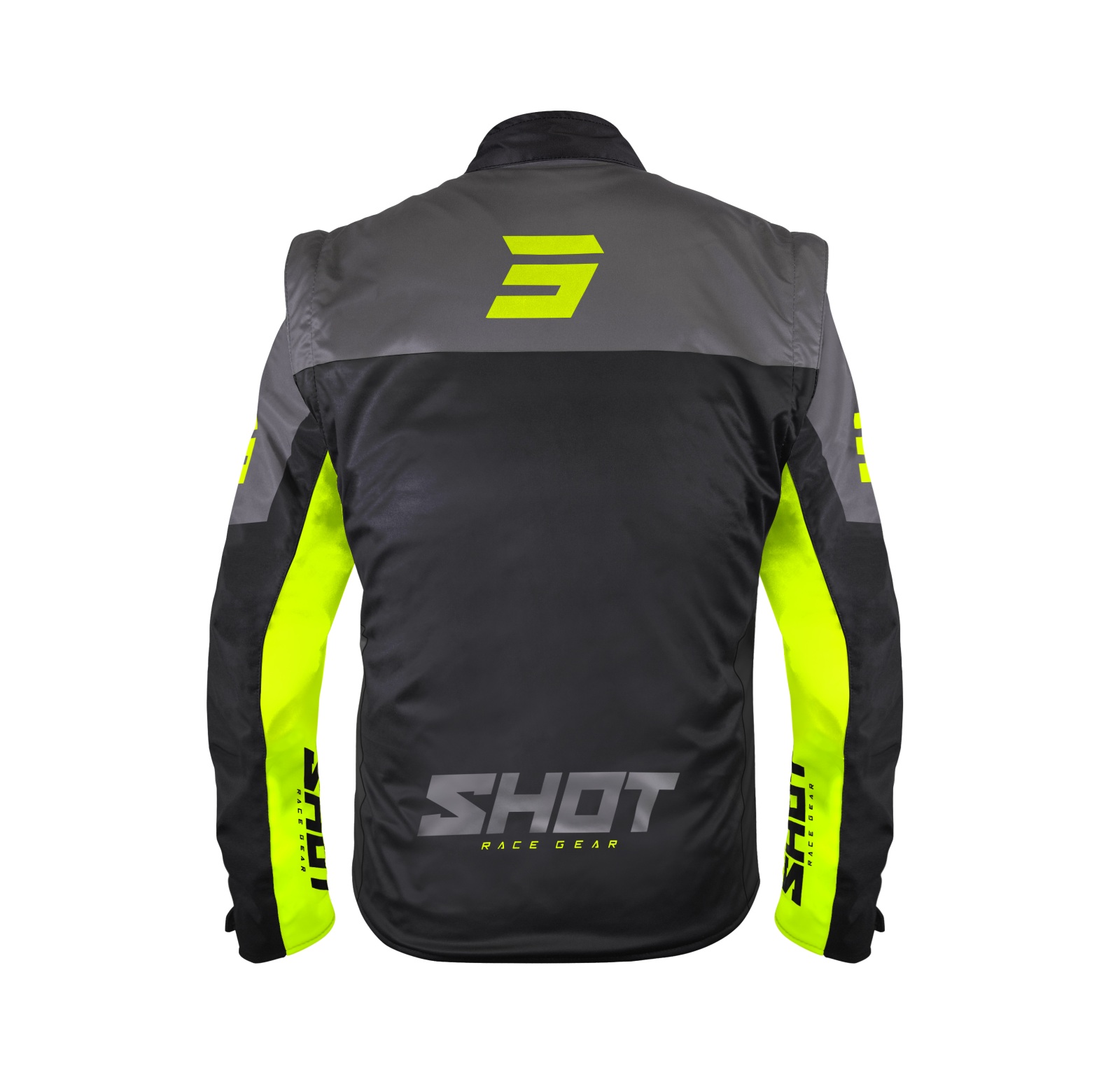 Geaca SHOT SOFTSHELL LITE black / neon yellow M [1]