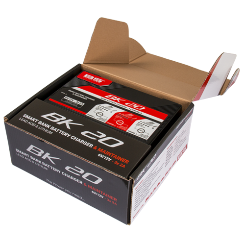 BS-BATTERY Nabíjačka BK20 (vhodné aj pre lítium) 6/12V 2A