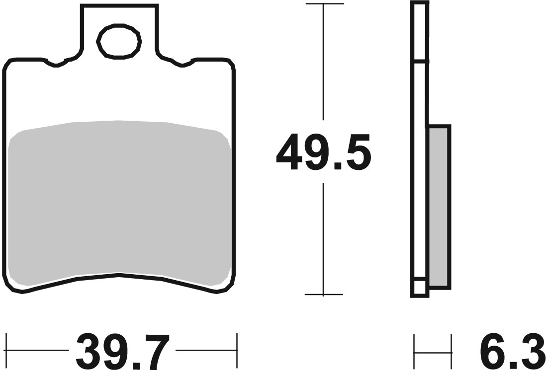 Brzdové obloženie BREMBO 07002 CC SCOOTER